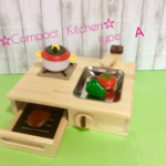 【受注製作】☆木のぬくもり☆おままごと コンパクトキッチン  Aタイプ