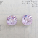 12ミリ　スワロフスキー　violet　２点セット