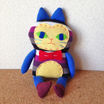【SALE!】ちびっ子ネコぬいぐるみ(ストライプ)