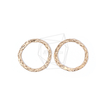 PDT-1665-MG【2個入り】リングペンダント,Textured Ring Pendant
