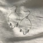 🕊大ぶりシルバーフープピアス／イヤリング🕊