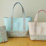 ★L様オーダー品★ リバティ Fergus（ファーガス）のデイリートートバッグ（Sサイズ＆Mサイズ）＆ブックカバー