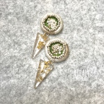 ピアス/イヤリング　₊⁎ wa ⁎⁺˳༚ 刺繍