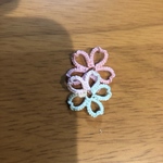 タティングレース  桜モチーフ