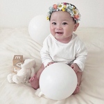 【 デージー】花冠のような ヘアバンド♡ねんねのBabyから使える カチューム