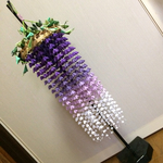 スタンド付き吊るし飾り   縮緬 藤の花