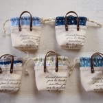 選べる＊ミニチュア巾着バッグ青系