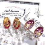 再販.紫陽花・スターフラワーピアス／イヤリング