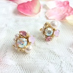 フラワーシャワー　イヤリング　花嫁 Rose