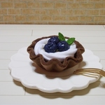 【在庫限り】フルーツタルトカップ（ブルーベリー）☆フェルトケーキ