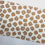 【O様専用品】ランチョンマット(くまのかお(アイボリー))