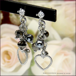 （新作）大人の♡ピアス（otonano heart pierce）《ビーズアクセサリー》