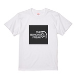 文鳥Tシャツ  「 THE BUNCHO FREAK」Aタイプ ホワイト×ブラック【受注生産】