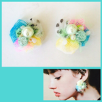 ふわくしゅピアス