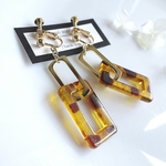 square animal chain イヤリング/ピアス