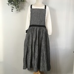 エプロンスカート（リネンシャンブレー）