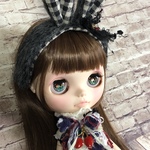 1193 Cherry ウサギ 耳つきカチューシャ Blythe ブライス アウトフィット