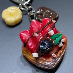 チョコレートがけベリーデニッシュのキーホルダー