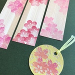 ヒノキの春の花しおりセット②★送料無料