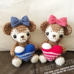 オーダー注文✨ハート&リボンクマちゃん2点セット