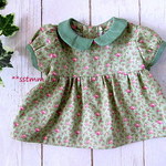 ぽぽちゃん服・レトロなワンピ