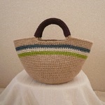 ＜dm〇〇様オーダー品＞３色ライン麻ひもバッグ