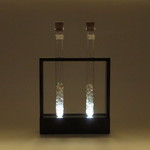 星屑の標本　試験管　白　ランプ　ST-001W