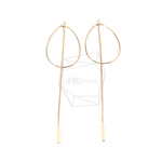 ERG-865-G【2個入り】ティアドロップチェーンチャーム,Tear Drop Chain Earring Charm