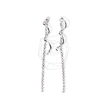 ERG-866-R【2個入り】ウェーブドロップチェーンチャーム,Wave Drop Chain Earring Char