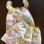 夏に涼しい！ 手拭いセットアップ   海の生き物  かぼちゃパンツに変更可能！