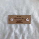 送料無料✴︎アレルギー対応✴︎再販12♡pastel flower ピアス・イヤリング♡ホワイト