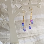 透き通る*紫陽花のピアス