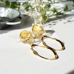 クリア ゴールド (ピアス)