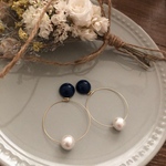 貼るピアス＊フープピアス