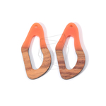 BSC-605-G【2個入り】ウッドフォルミカチャーム,Wooden And Formica Charm