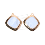 PDT-1725-G【2個入り】エポキシスクエアペンダント,Epoxy Square Pendant