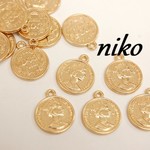 シンプルコインチャーム10個★横顔