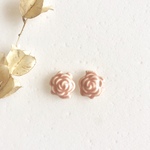 Rose/S size ローズピンク : 陶器 : ピアス/イヤリング