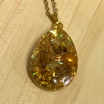 メモリーオイル inオルゴナイト☆マネードロー 金運 しずく型