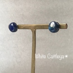 ラピスラズリの一粒石ピアス