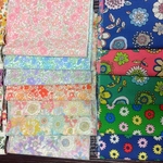 縦10㎝×横10㎝ハギレ18枚セット「全部お花」