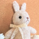 棒針編みアルパカ製＊うさぎのあみぐるみB