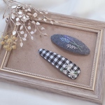 lavender×gingham check
