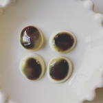 再販無し◆ デッドストック 19mm シェル カボション グリーン