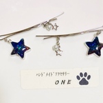 レジン シルバー星 ヘアピン