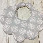  北欧花柄花びらスタイグレー(ダブルガーゼ×マイクロファイバータオル)