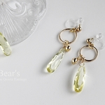 14Kgf｜Lemon Quartz earrings ピアス or イヤリング