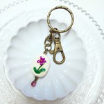 スミレのキーホルダー