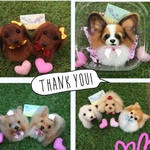 akichanslove様 犬 羊毛フェルトストラップ