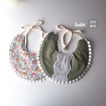 lisätä olive×lasenby cotton bib  スタイ